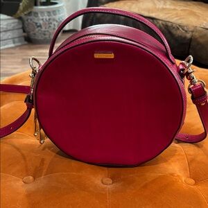 Brahmin Fuchsia Topsail Round Crossbody Bag